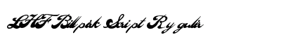 LHF Ballpark Script Regular Font Preview