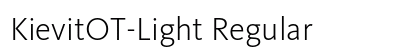 KievitOT-Light Regular font free download