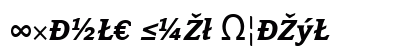Avance Bold Italic Preview