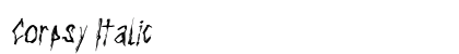 Corpsy Italic preview
