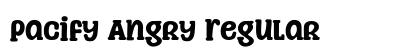 Pacify Angry Regular Font Preview Pacify Angry Regular Font Preview