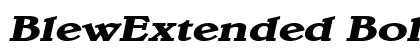 BlewExtended BoldItalic preview