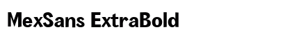 MexSans ExtraBold preview