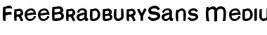 FreeBradburySans Font