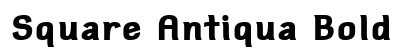 Square Antiqua Bold Font Preview