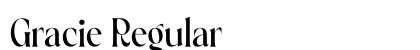 Gracie Regular Font Preview