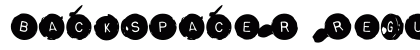 Backspacer Regular Font Preview