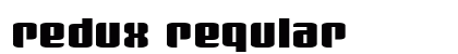 Redux Regular Font Preview