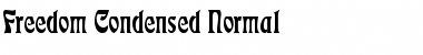 Freedom Condensed Normal Font