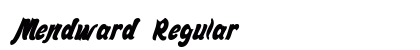 Mendward Regular Font Preview