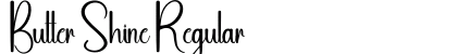 Butter Shine Regular (OpenType) Font Preview Butter Shine Regular (OpenType) Font Preview