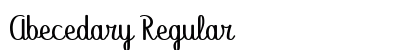 Abecedary Regular font free download