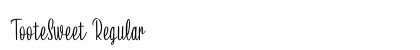 TooteSweet Regular Font Preview