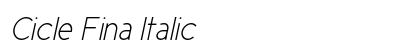 Cicle Fina Italic preview