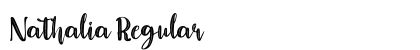 Nathalia Regular Font Preview