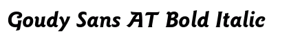 Goudy Sans AT Bold Italic Preview