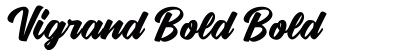 Vigrand Bold Bold Font Preview