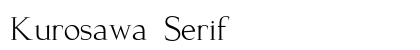 Kurosawa Serif preview