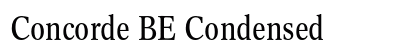Concorde BE Condensed font free download