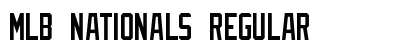 MLB Nationals Regular Font Preview
