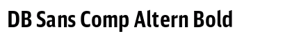 DB Sans Comp Altern Bold Preview