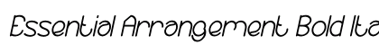 Essential Arrangement Bold Italic preview Essential Arrangement Bold Italic preview