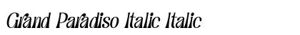 Grand Paradiso Italic Italic preview
