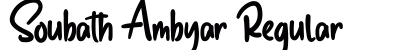 Soubath Ambyar Regular Font Preview