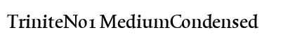 TriniteNo1 MediumCondensed preview TriniteNo1 MediumCondensed preview