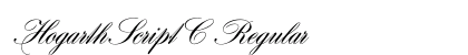 HogarthScriptC Regular Font Preview