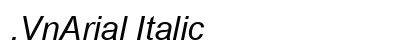 .VnArial Italic preview