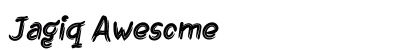 Jagiq Awesome Font Preview