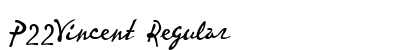 P22Vincent Regular Font Preview P22Vincent Regular Font Preview
