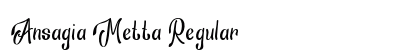 Ansagia Metta Regular Font Preview