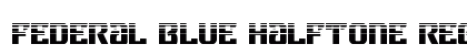 Federal Blue Halftone Regular Font Preview