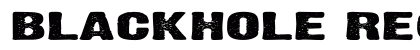 Blackhole Regular Font Preview