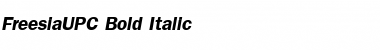 FreesiaUPC Bold Italic