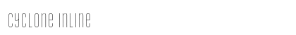 Cyclone Inline Font Preview