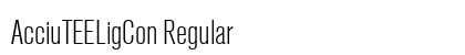 AcciuTEELigCon Regular font free download