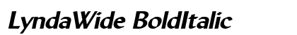 LyndaWide BoldItalic preview