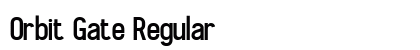 Orbit Gate Regular Font Orbit Gate Regular Font Preview