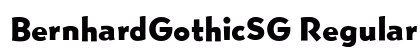 BernhardGothicSG Regular Font Preview