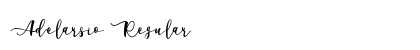 Adelarsio Regular Font Preview