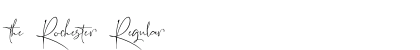 the Rochester Regular Font Preview