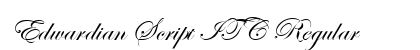 Edwardian Script ITC Regular font free download