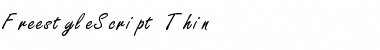 FreestyleScript Thin Font