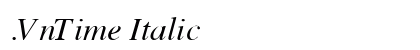 .VnTime Italic preview