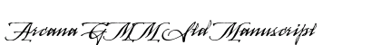 Arcana GMM Std Manuscript font free download