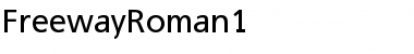 FreewayRoman1 Font