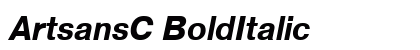 ArtsansC BoldItalic Font Preview